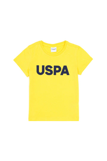USPA Boys T-Shirt Round Neck Yellow VR044 USTSB043